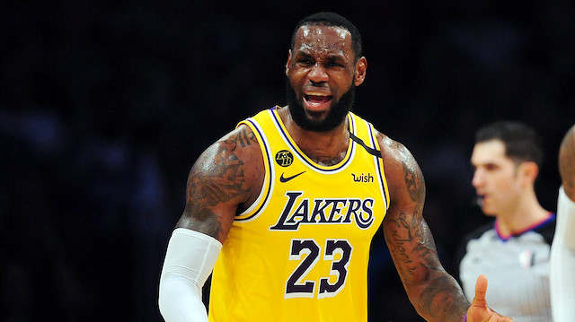 March 6, 2020; Los Angeles, California, USA; Los Angeles Lakers forward LeBron James 