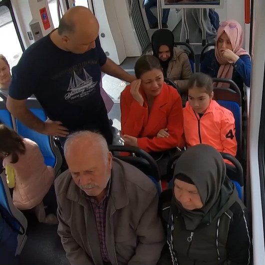 Tramvayda ‘kadına şiddet’ sosyal deneyi