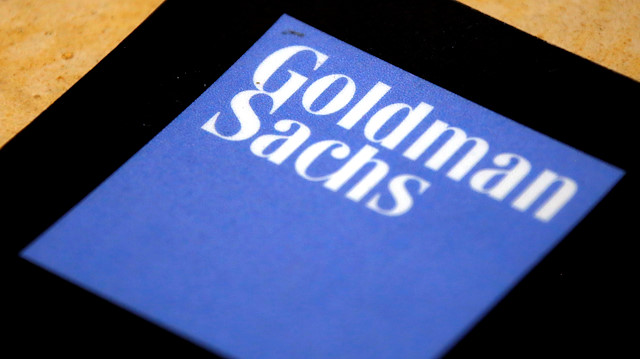 FILE PHOTO: The logo of Goldman Sachs is displayed in their office located in Sydney