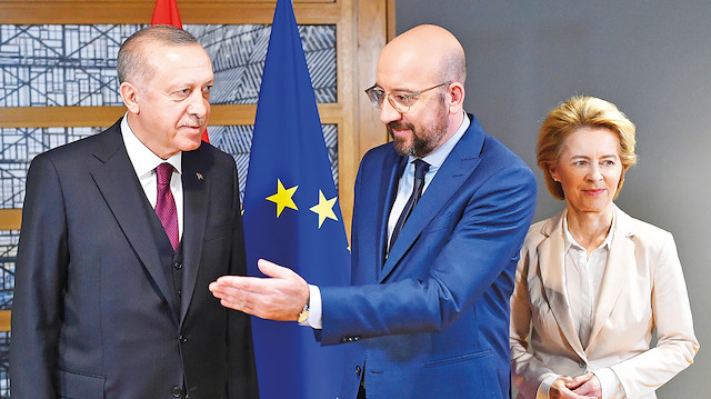Cumhurbaşkanı Recep Tayyip Erdoğan Brüksel'de.