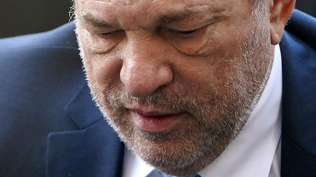 Film producer Harvey Weinstein arrives at the New York Criminal Court