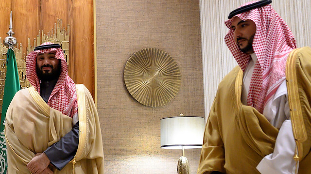 Saudi Arabia's Crown Prince Mohammed bin Salman and Saudi Deputy Defence Minister