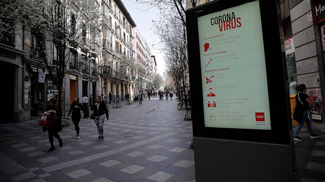 İspanya'da koronavirüs önlemleri sürüyor.