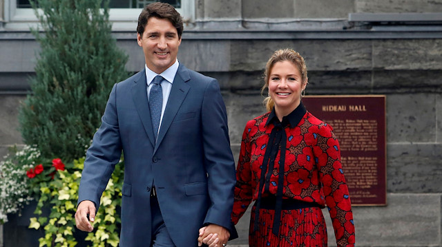 Canada's Prime Minister Justin Trudeau and his wife Sophie Gregoire Trudeau 