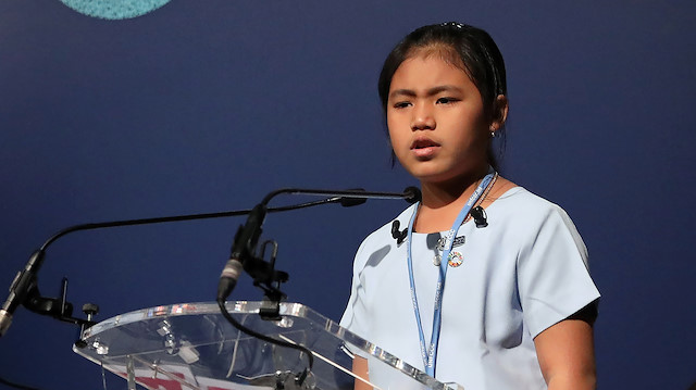Licypriya Kangujam, an eight-year-old Indian climate activist.
