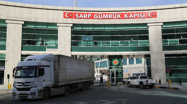 File photo: Turkey's Sarp Border Gate with Georgia