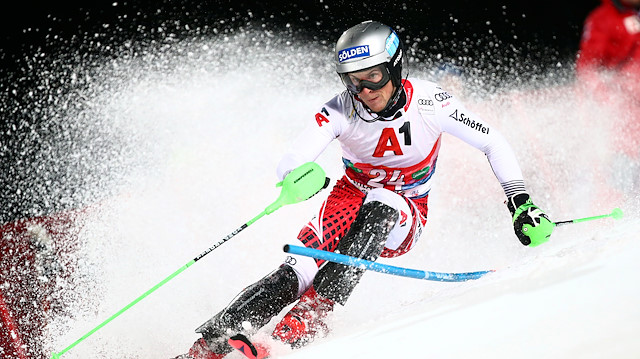File photo: Alpine Skiing - FIS Ski World Cup - Men's Slalom - Schladming, Austria - January 28, 2020 Austria's Fabio Gstrein in action 

