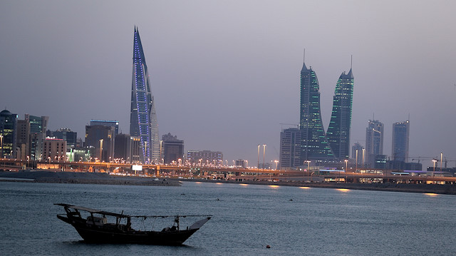 General view of Bahrain's financial district in Manama, Bahrain