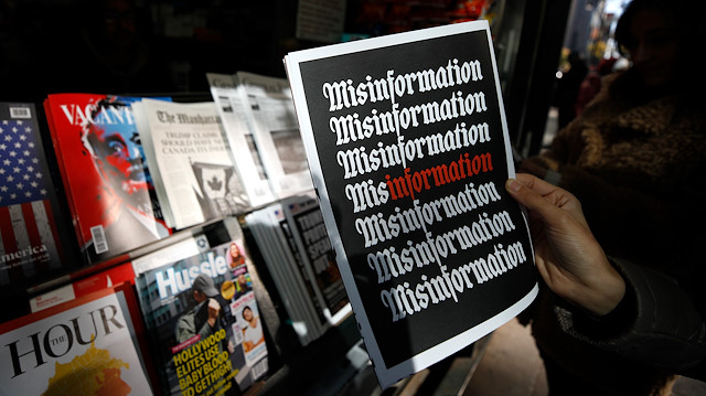 File photo: The Columbia Journalism Review's 'Misinformation news stand'

