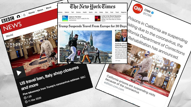 New York Times, BBC ve CNN International'un kullandığı fotoğraflar tepki çekti.