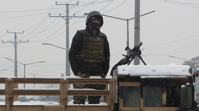File photo: An Afghan security force stands guard in Kabul