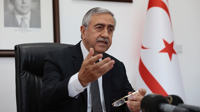 Görev süresini tamamlayan KKTC Cumhurbaşkanı Mustafa Akıncı. 