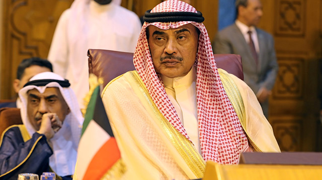 FILE PHOTO: Kuwait's then-foreign minister, now prime minister, Sheikh Sabah Al-Khalid Al-Sabah attends the Arab League's foreign ministers' meeting in Cairo, Egypt April 21, 2019. REUTERS/Mohamed Abd El Ghany/File Photo

