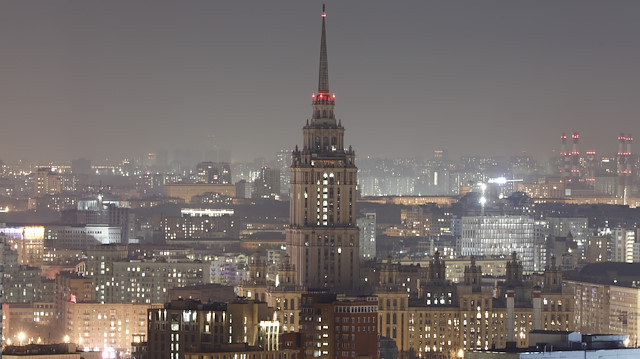 'Earth Hour' event in Moscow

