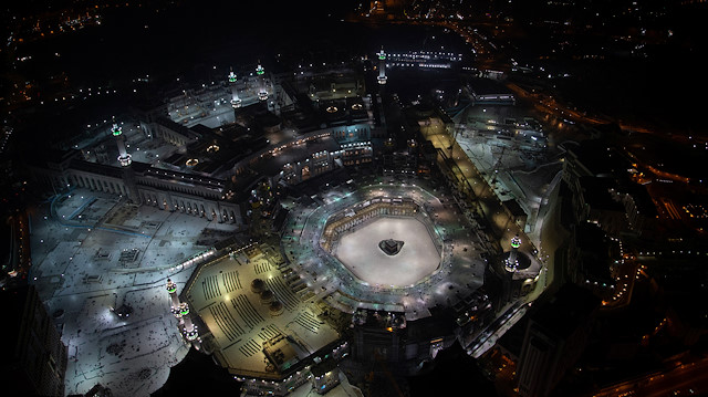 File photo: General view of Kaaba at the Grand Mosque, which is almost empty of worshippers, after Saudi authority suspended umrah (Islamic pilgrimage to Mecca) amid the fear of coronavirus outbreak, at Muslim holy city of Mecca, Saudi Arabia March 5, 2020