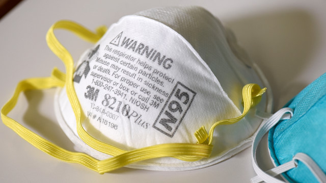 FILE PHOTO: Various N95 respiration masks at a laboratory of 3M, that has been contracted by the U.S. government to produce extra marks in response to the country's novel coronavirus outbreak, in Maplewood, Minnesota, U.S. March 4, 2020