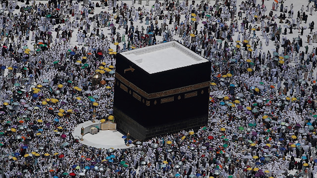 FILE PHOTO: An aerial view of Kaaba at the Grand mosque in the holy city of Mecca, Saudi Arabia August 12, 2019. REUTERS/Umit Bektas/File Photo

