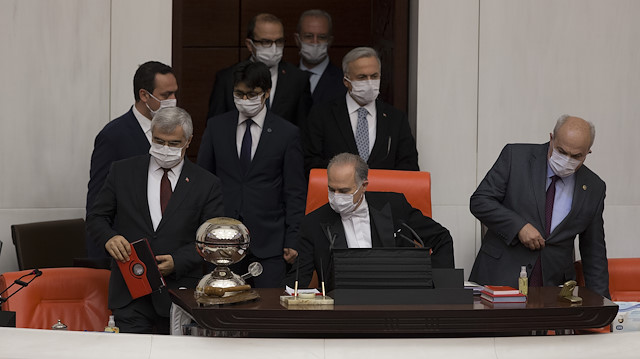 Türkiye Büyük Millet Meclisi (TBMM) Genel Kurulu, Başkanvekili Levent Gök başkanlığında toplandı.