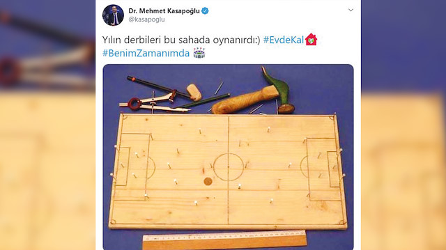 Gençlik ve Spor Bakanı Mehmet Kasapoğlu, “Yılın derbileri çivi sahalarda oynanırdı” tweeti