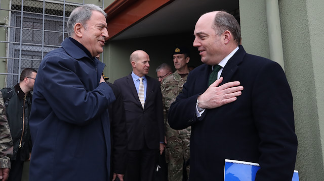 Turkish Defence Minister Hulusi Akar & British Defense Secretary Ben Wallace