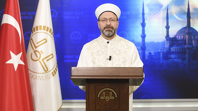 Diyanet İşleri Başkanı Ali Erbaş açıklama yaptı.