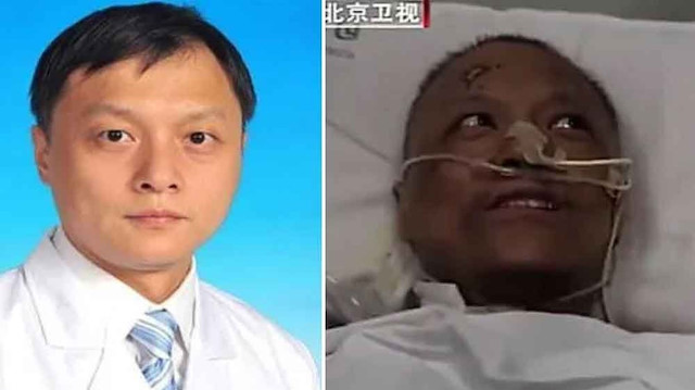 Çinli iki doktor koronavirüsü yendi ancak ten renkleri değişti