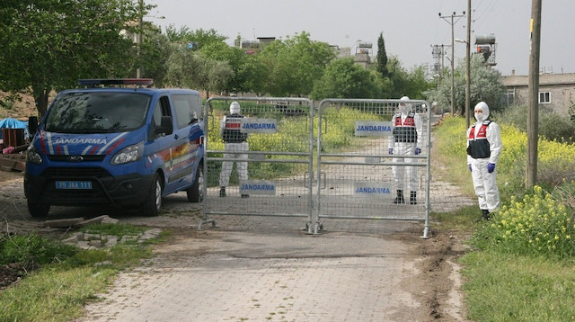 Kilis'te bir mezra karantinaya alındı. 