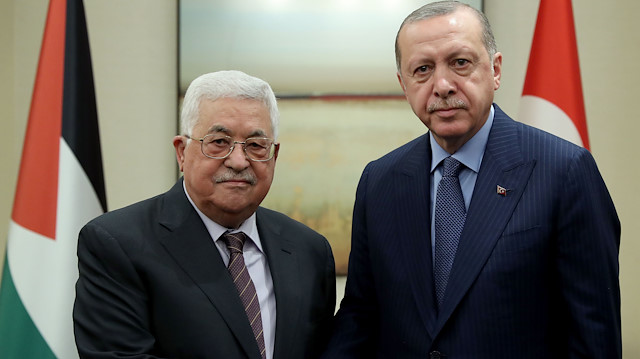 Recep Tayyip Erdoğan - Mahmoud Abbas meeting in New York

