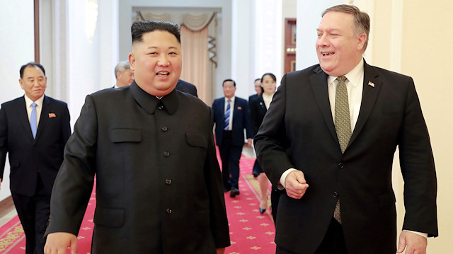 File photo: North Korean leader Kim Jong Un meets with U.S. Secretary of State Mike Pompeo