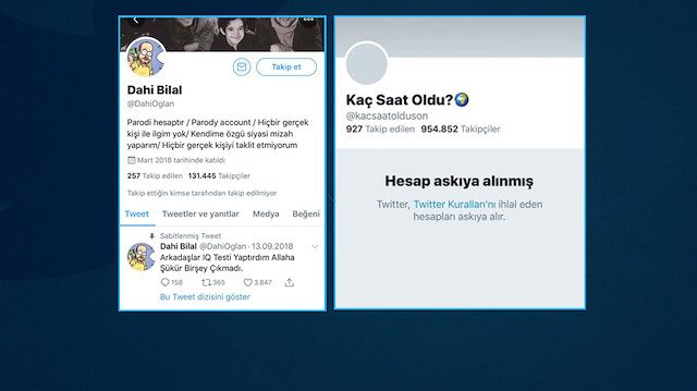 Sosyal medya üzerinden sürekli provokasyon yapan kacsaatoldu ve Dahi Bilal hesaplarını yönetenler Gaziantep'de yakalandı.