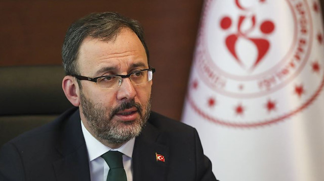 Gençlik ve Spor Bakanı Mehmet Muharrem Kasapoğlu. 