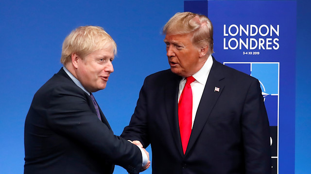 File photo: FILE PHOTO: Britain's Prime Minister Boris Johnson - U.S. President Donald Trump