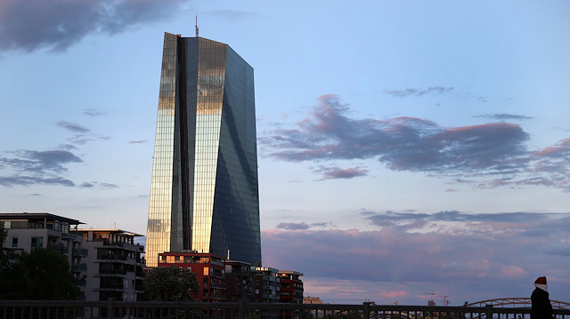 Headquarters of European Central Bank (ECB) in Frankfurt, Germany.