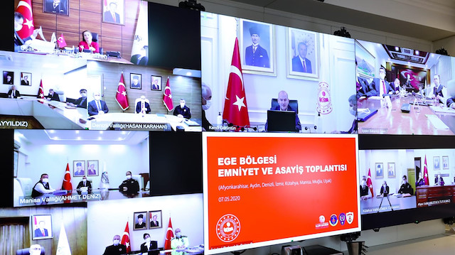 İçişleri Bakanı Süleyman Soylu, 8 ilin valisiyle güvenlik toplantısı yaptı