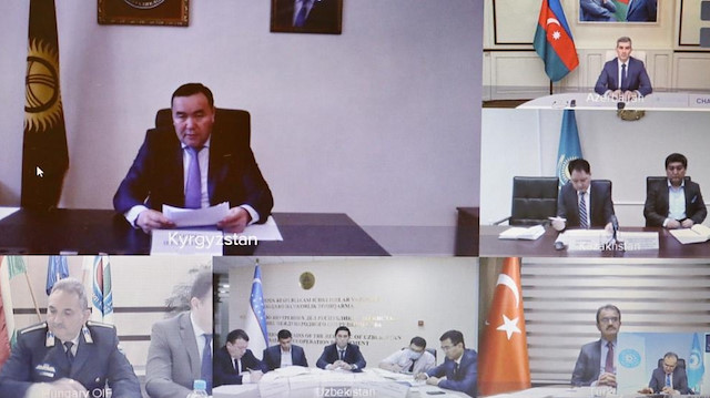 Türk Konseyi üyesi ülkelerle gözlemci ülkeler video konferans yöntemi ile görüştü. 