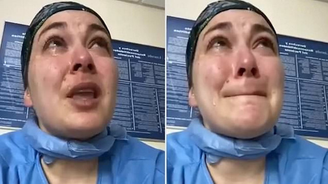 ABD'li hemşire Nicole Sirotek, sağlık sisteminin çöküşünü gözyaşları içinde anlattı. 