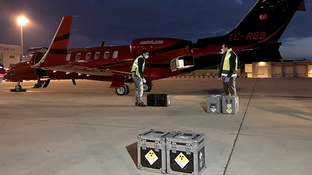 Turkish air ambulance carries radioactive product