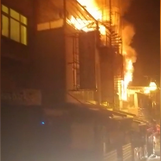 Balık restoranı alev alev yandı