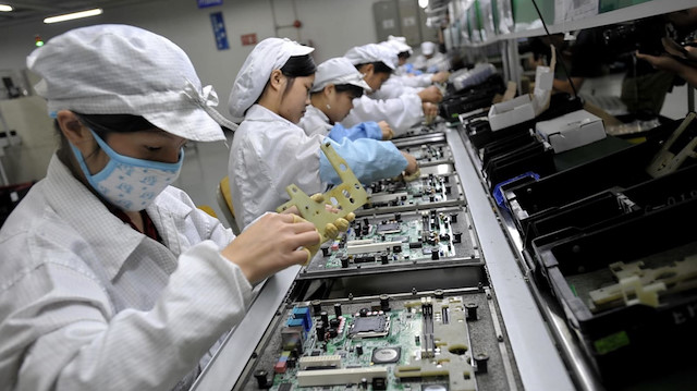 Apple ürünlerinin büyük bölümü Çin'de üretiliyor.