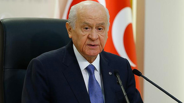 MHP lideri Devlet Bahçeli.