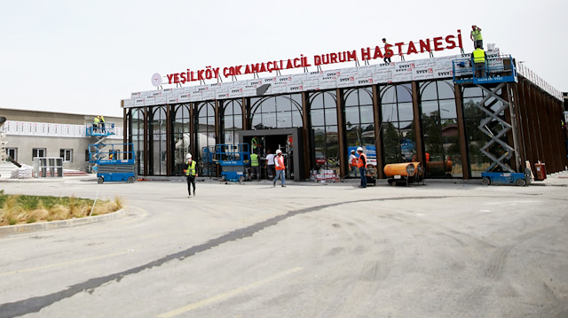Yeşilköy'deki hastahanenin inşaat çalışmalarında sona gelindi.

