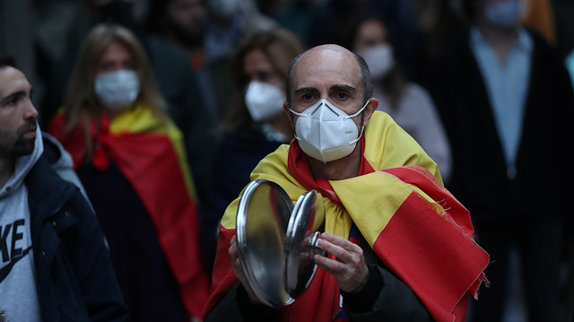 İspanya'da protestolar sürüyor.