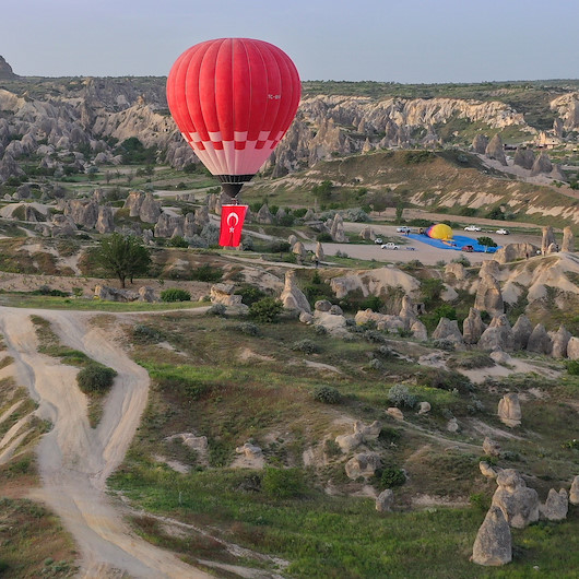 Türkiye’nin ilk yerli balonu Kapadokya semalarında