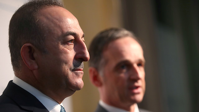 German Foreign Minister Heiko Maas and Turkish Foreign Minister Mevlüt Çavuşoğlu,