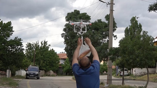 Drone ile evlere servis.