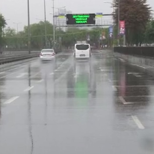 İstanbulda etkili sağanak