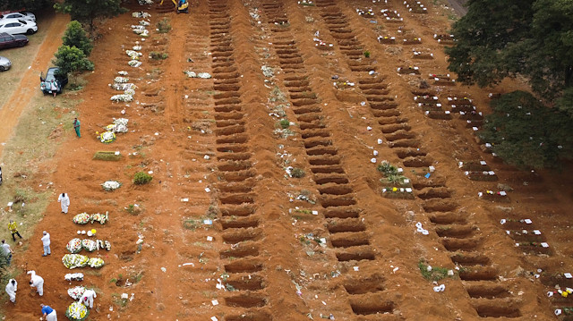 Brezilya salgının yeni merkezi oldu: Mezarlar yetişmiyor