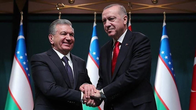 أردوغان ونظيره الأوزبكي يبحثان سبل التعاون لمكافحة كورونا