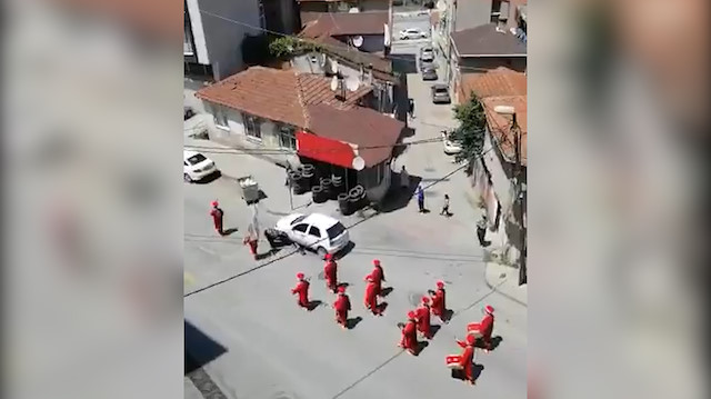 Eyüpsultanlılar mehter takımı ile bayram coşkusunu yaşadı