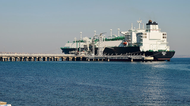 "Tessala" adlı sıvılaştırılmış doğal gaz (LNG) gemisi.